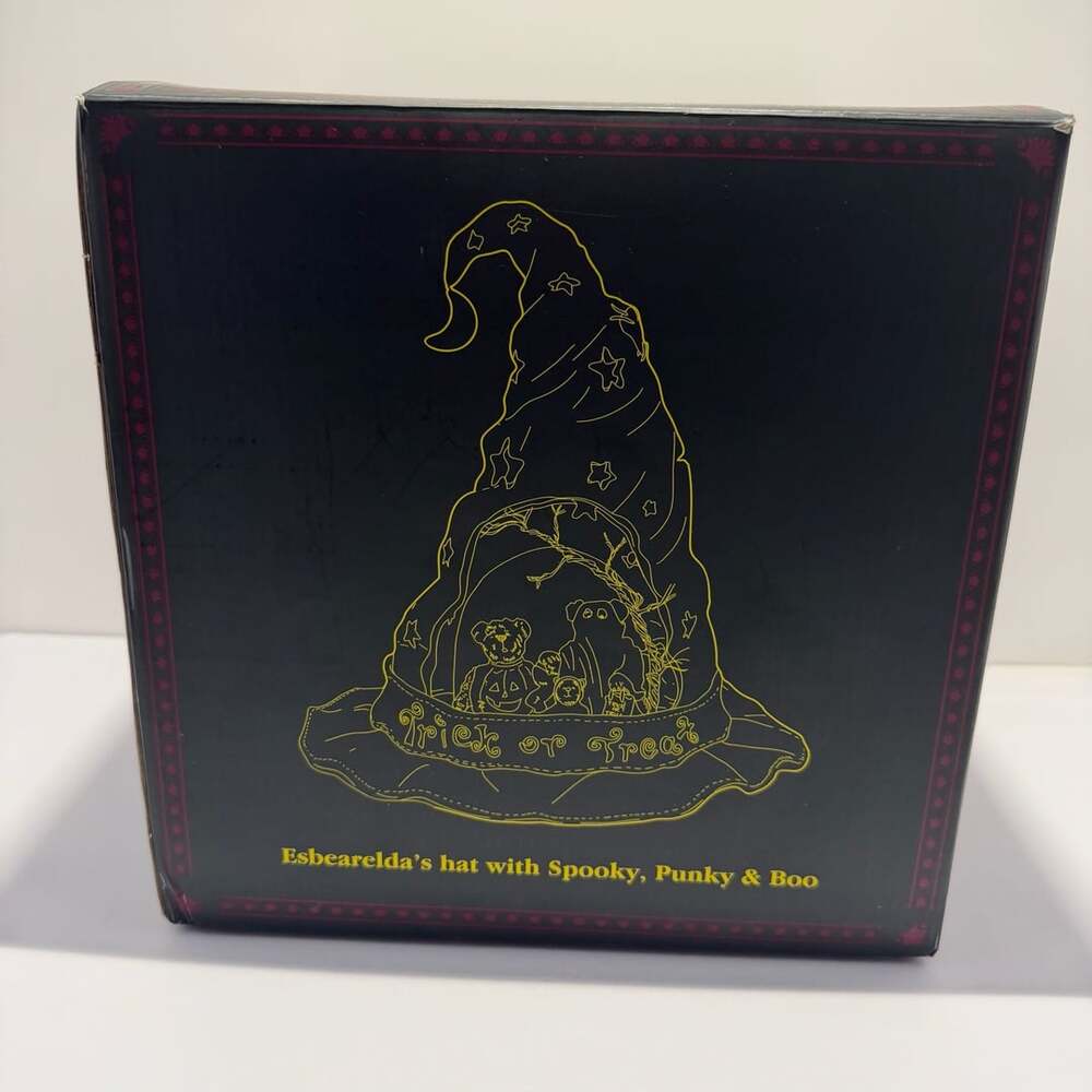 Boyds Bears The Bearstone Collection Esbearelda's Hat with Spooky, Punky & Boo